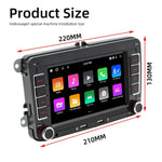 Radio Pantalla de 7" para Coche con Android para Volkswagen/Seat/Skoda, 2 GB de RAM y 32 GB de Memoria