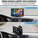 Pantalla Coche Carplay y Android Auto Inalámbrico de 9 Pulgadas, Pantalla para Coche IPS HD Sin Instalación