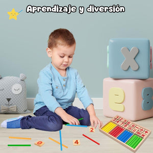 Juguete Educativo Montessori Aprende a Sumar Restar y Multiplicar a Través de Colores y Números