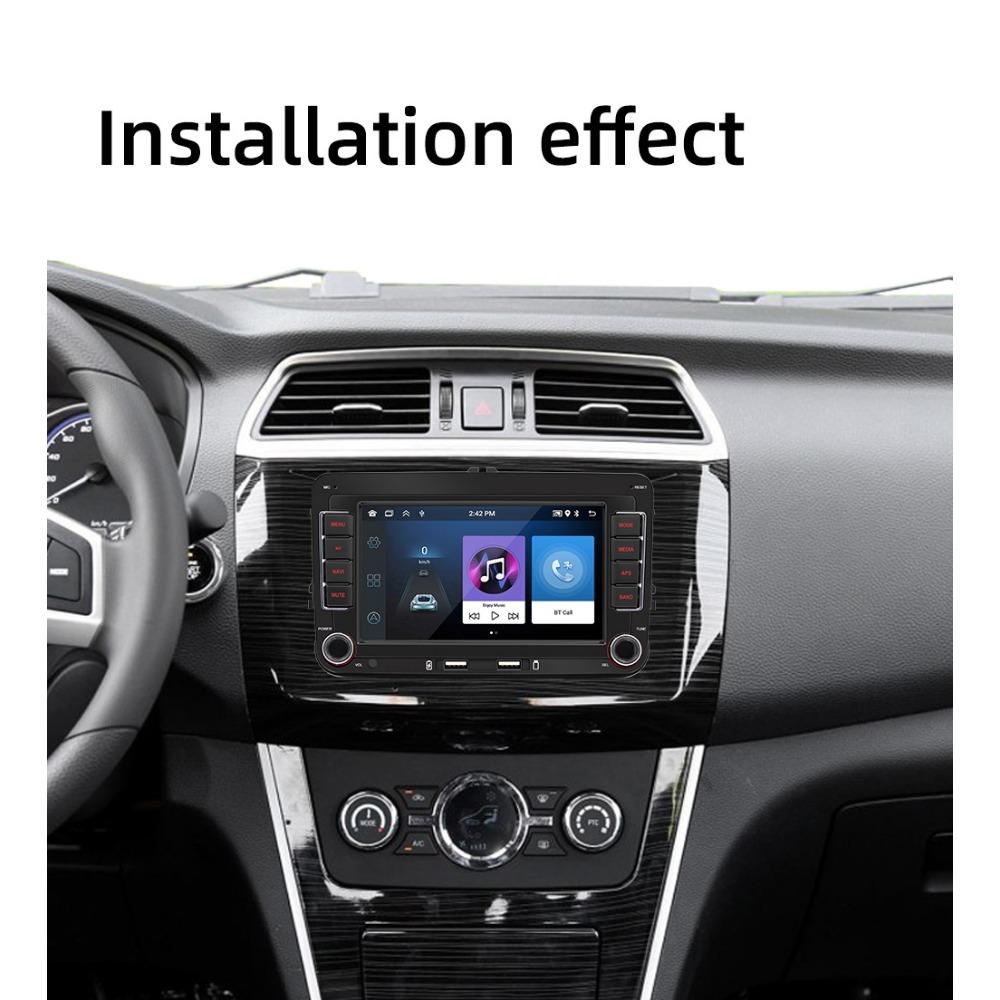 Radio Pantalla de 7" para Coche con Android para Volkswagen/Seat/Skoda, 2 GB de RAM y 32 GB de Memoria