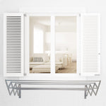 Tendedero Extensible Pared para Exterior - 80x79x26 cm