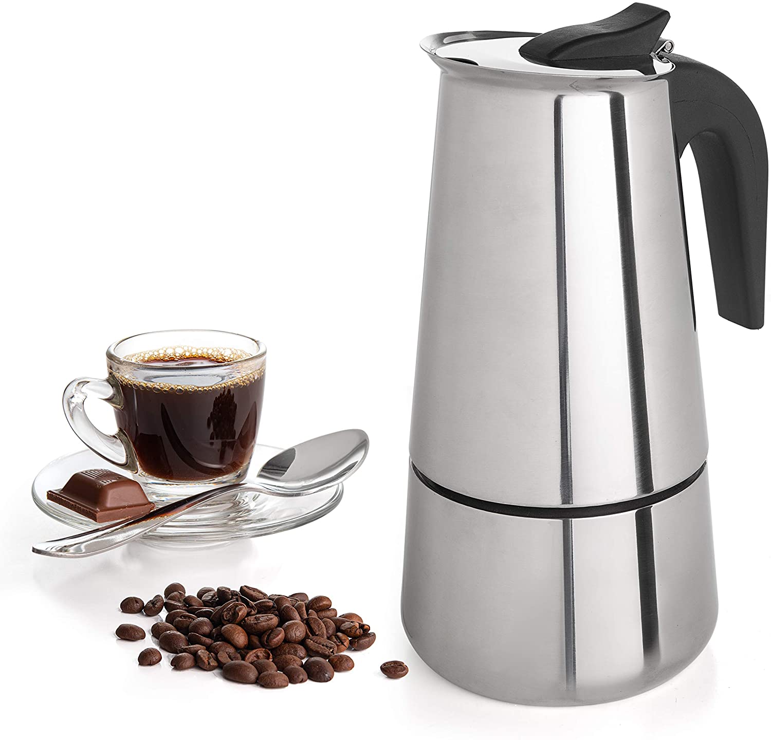 Cafetera Italiana Inducción 4 Tazas