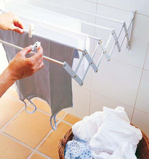 Tendedero Extensible Pared para Exterior - 80x79x26 cm