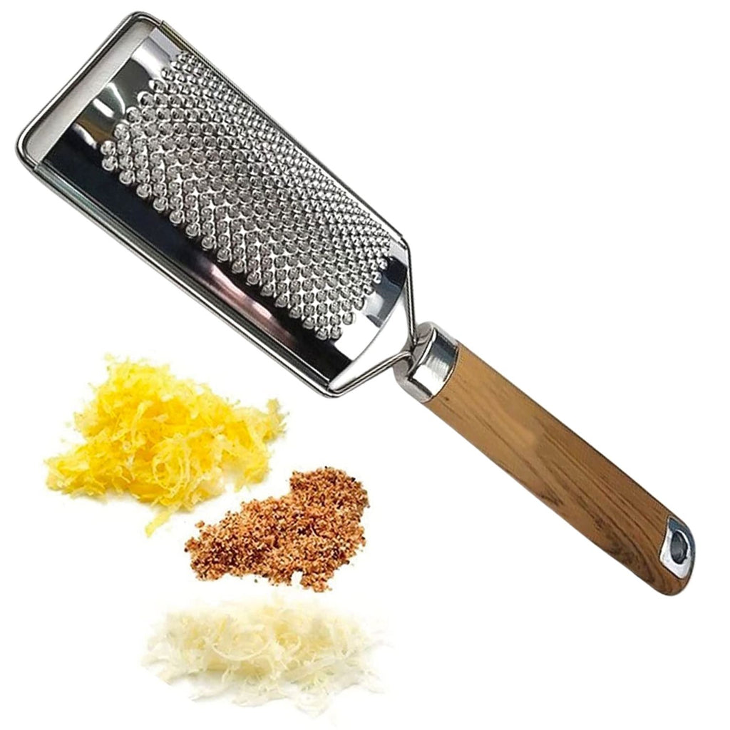 Ralladores de Cocina, Rallador de Queso, Rallador Verduras, Rallador Trufa en acero inoxidable y mango antideslizante